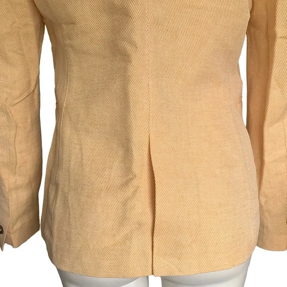 NWT Massimo Dutti Linen Ribbed Textured Italian Blazer